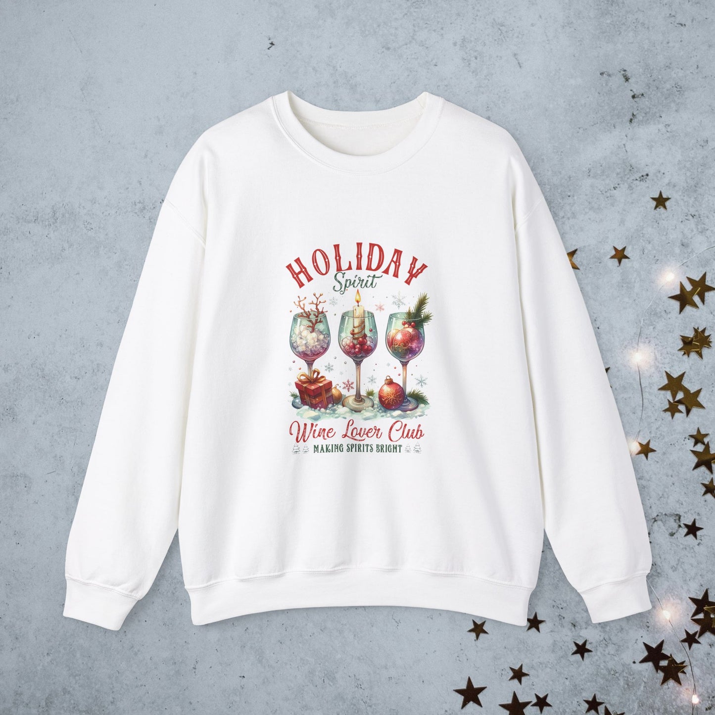 Wine Lover Club Christmas Sweatshirt