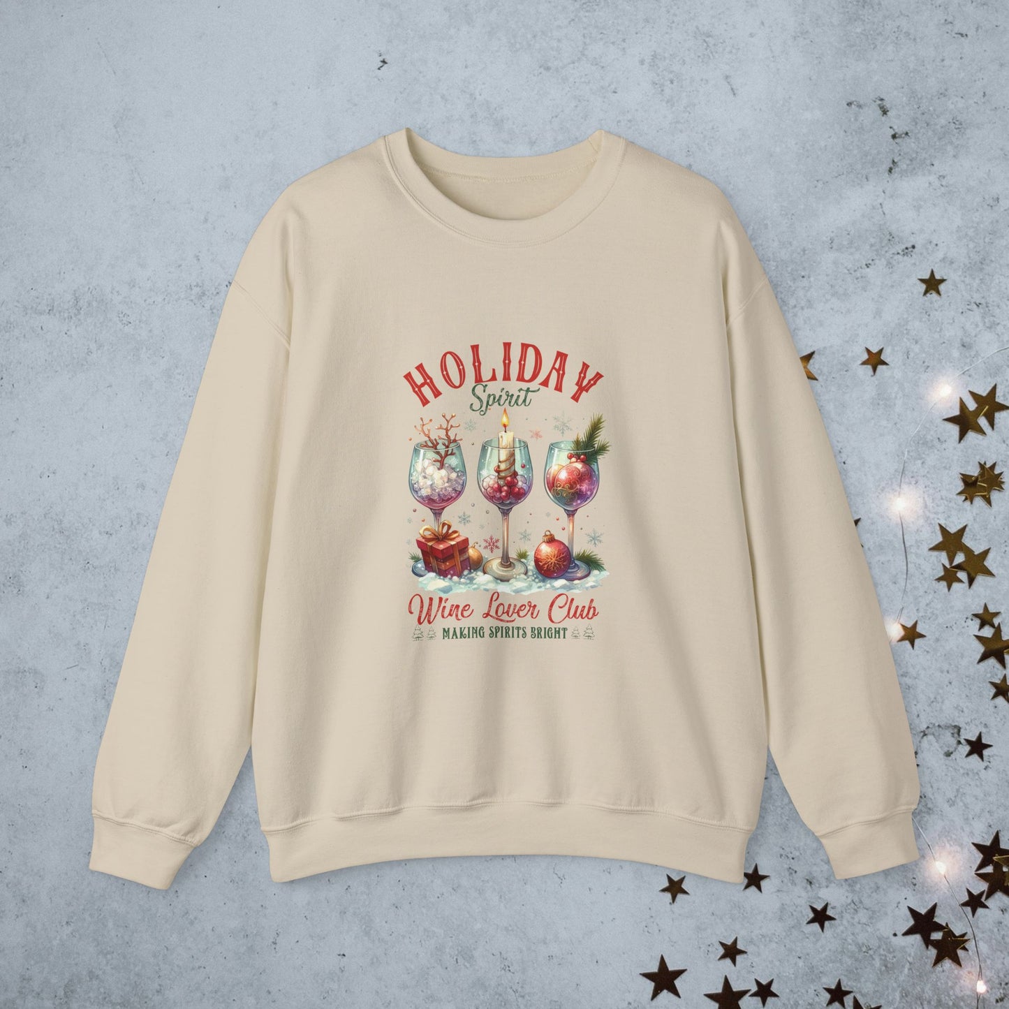 Wine Lover Club Christmas Sweatshirt
