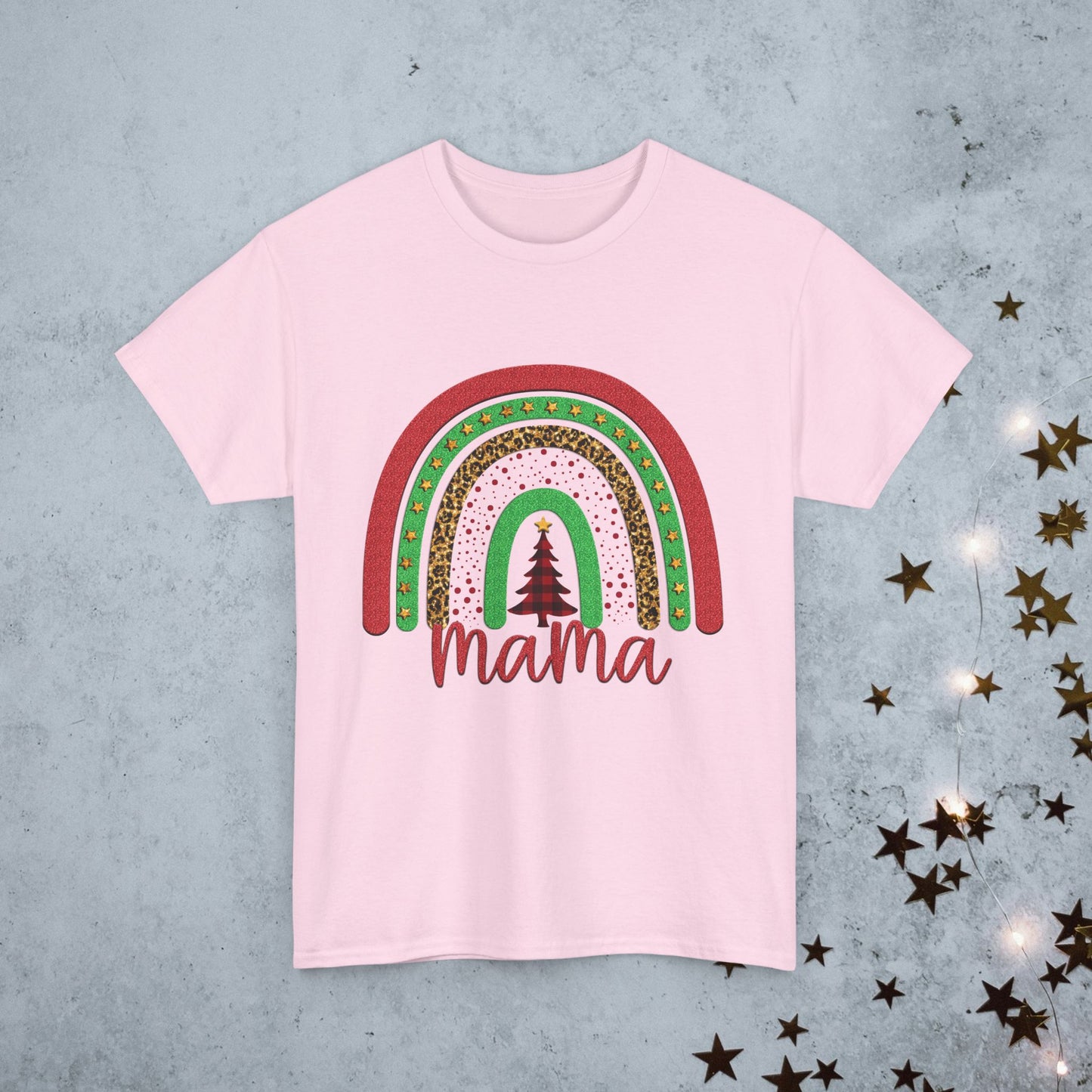 Rainbow Christmas Mama T-shirts