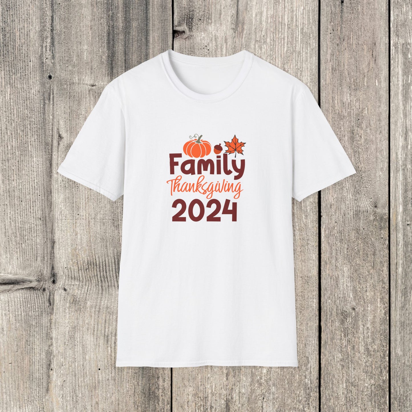 Camiseta unisex familiar de Acción de Gracias 2024