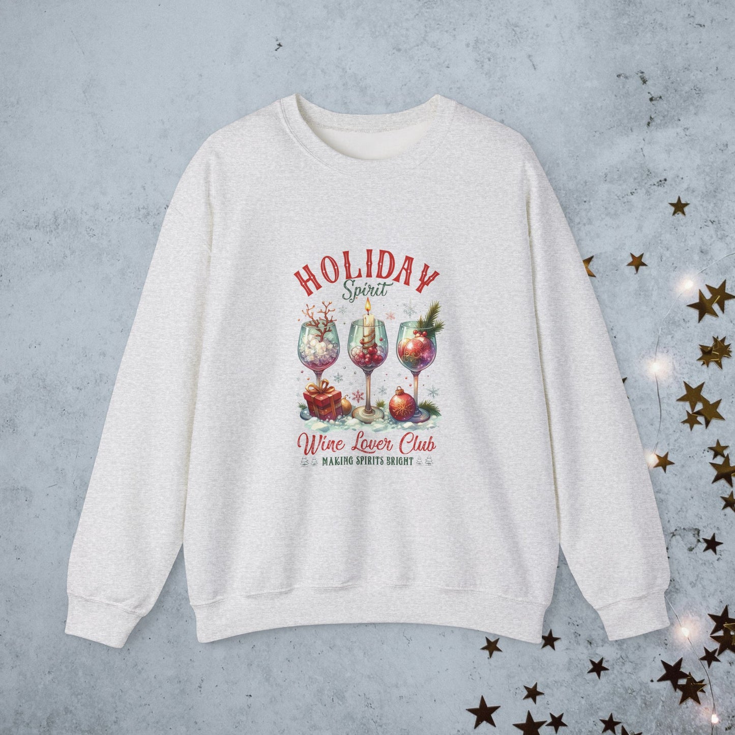 Wine Lover Club Christmas Sweatshirt