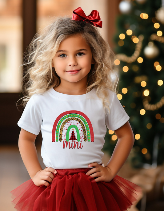 Kids Rainbown Christmas T-shirt