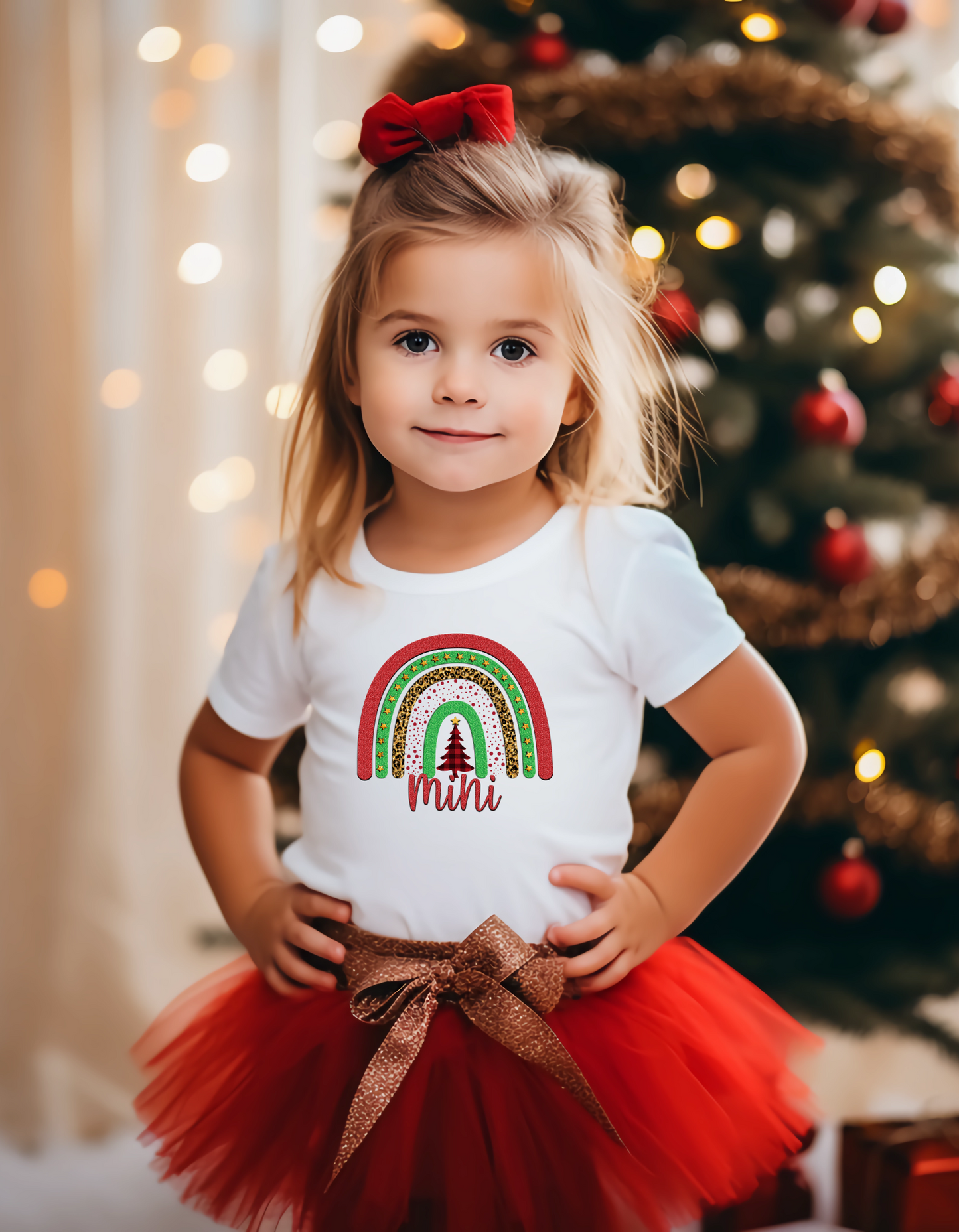 Toddler Rainbow Christmas T-shirt