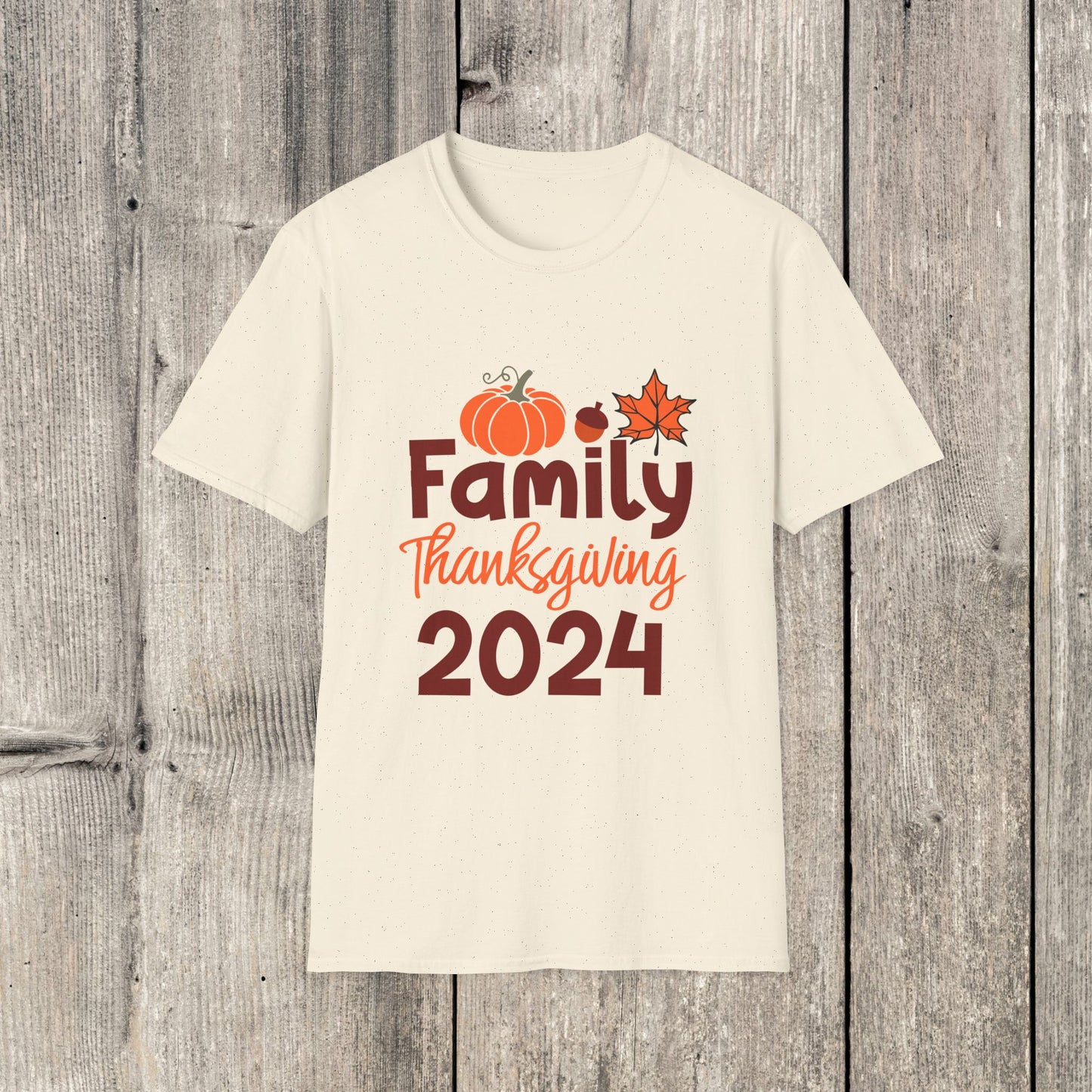 Camiseta unisex familiar de Acción de Gracias 2024