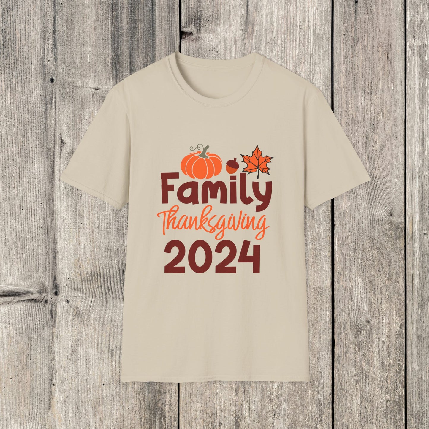 Camiseta unisex familiar de Acción de Gracias 2024