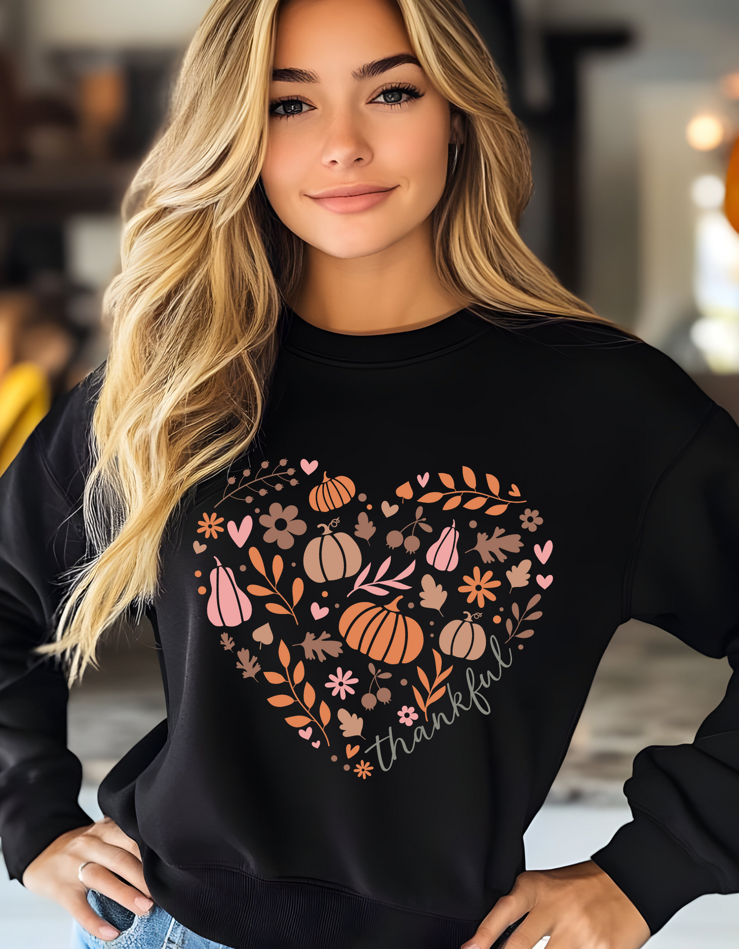 Thanksgiving Heart Sweatshirt