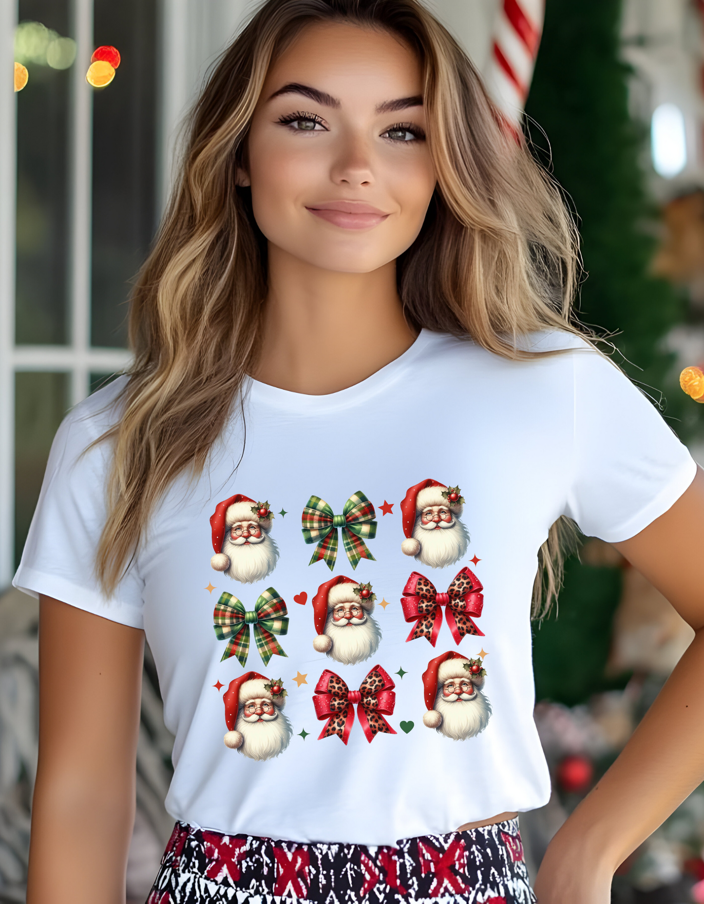 Santa Bow T-Shirt